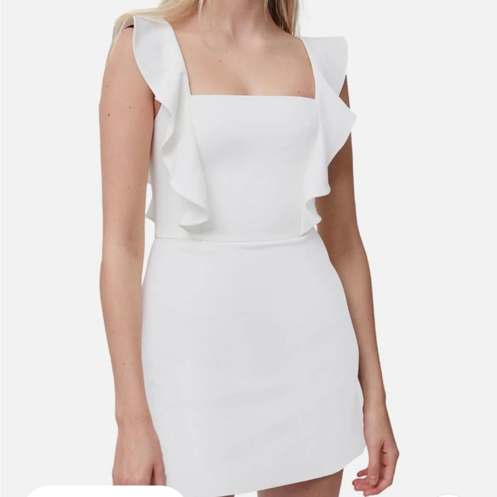 French Connection Whisper Ruffle Mini Dress, Size 6